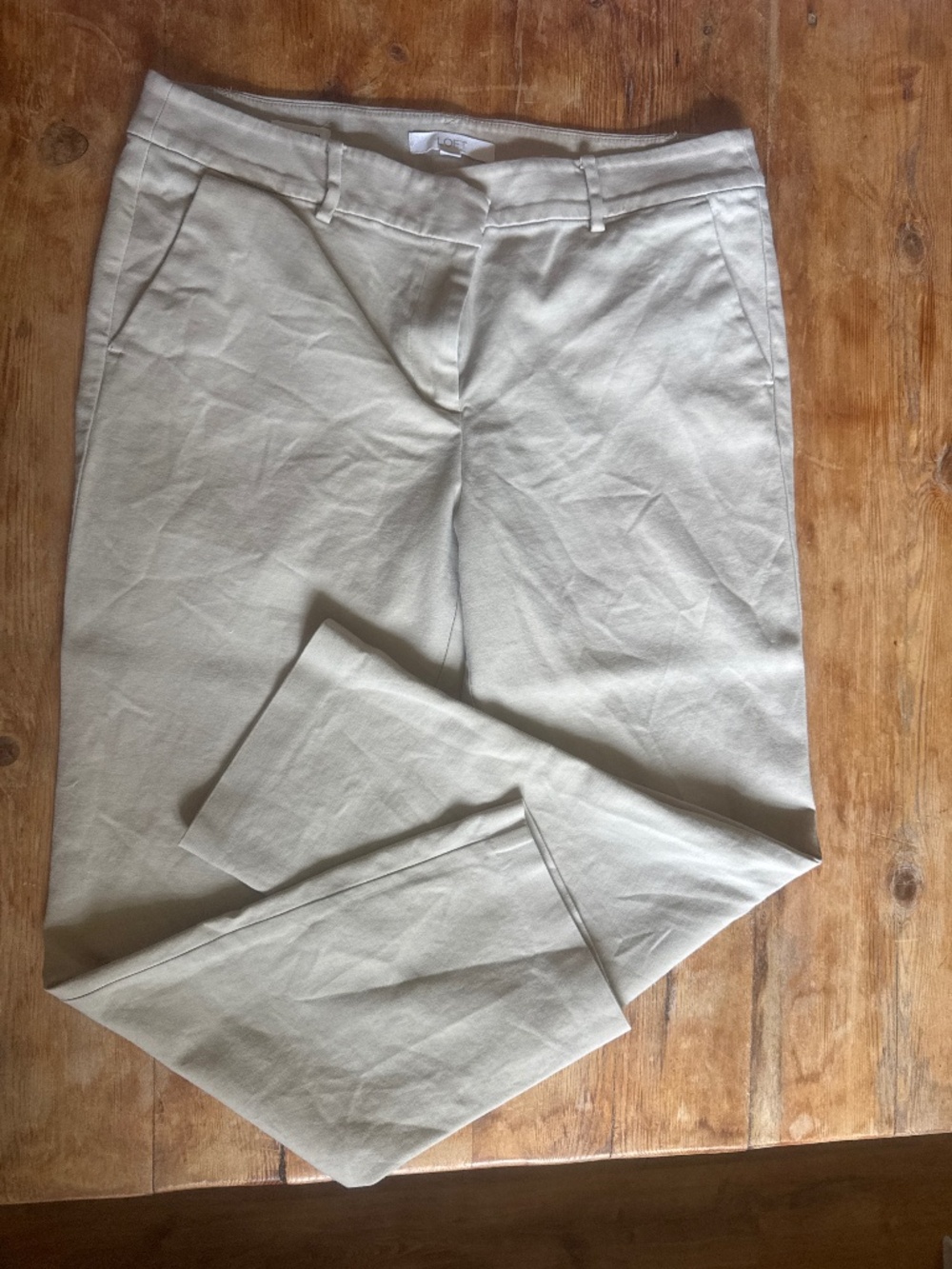 Loft Khaki Riviera Ankle Pant 10T